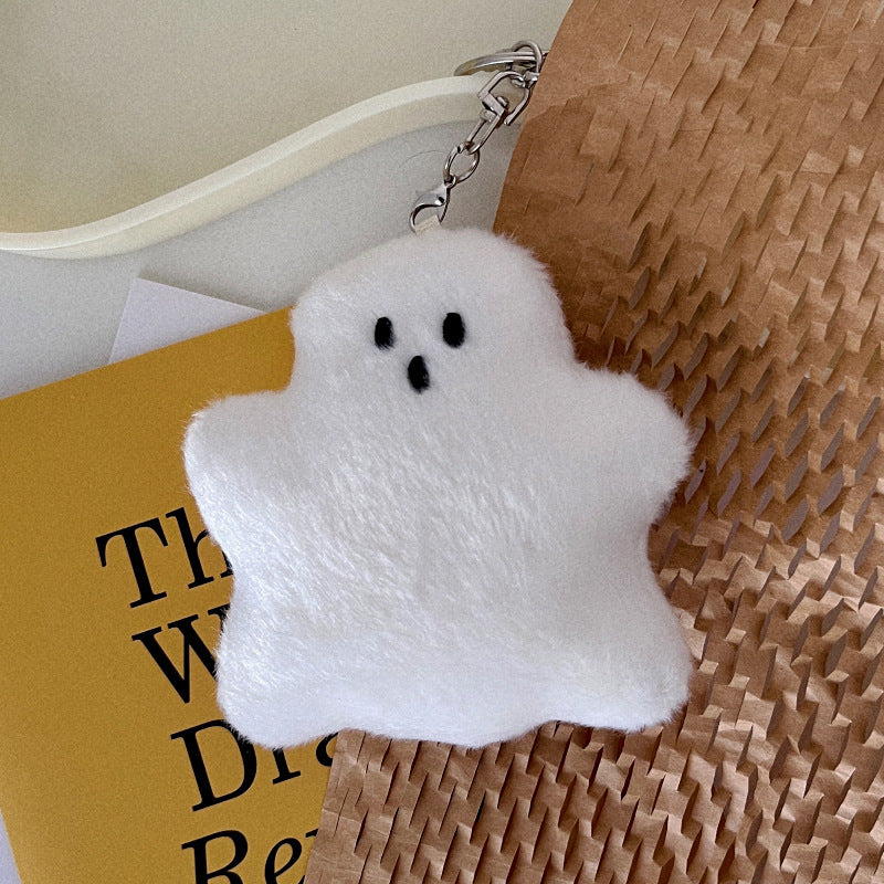Wholesale Halloween Cartoon Plush Little Ghost Keychain